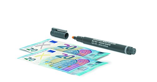 Safescan 111-0378 Falschgeld Stift Blisterpack 1 Prüfstift mit Display Box, blau/grau - 2