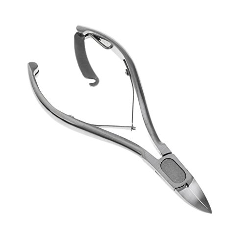 Footful Professional Large Stainless Steel Paronychia Nail Cutter Ingrown Toenail Ingrowing Nail Clippers---Silver