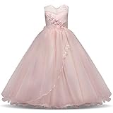 Super süße Mädchen geblümten Kleid, ärmelloses Kleid, Satin, Tüll, 3D Blume, Stickerei, Baumwolle