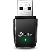 TP-Link Archer T3U - Adaptador Wi-Fi AC1300, Receptor Wi-Fi , Doble Banda 5GHz (867Mbps) y 2GHz(400Mbps), MU-MIMO, USB 3.0, Tamaño Mini, Color Negro