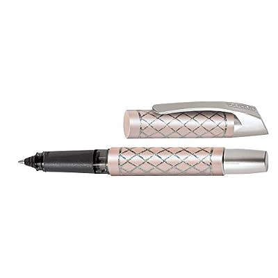 ONLINE Stylo roller à cartouches Campus Feel Diamond Rose, magic ball technique, pour gauchers et droitiers, ergonomique, pour cartouches d'encre standard, pour l'école et la vie quotidienne