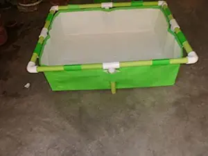 S N R GROUP Grow Bags with Pipe Stand, Green, 2.5 feet X 2 Feet X 9 Inches Grow Bag