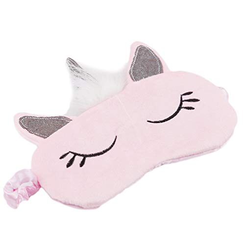 KYMLL Cute Unicorn Augenbinde Augenabdeckung Nacht Schlafen Für Frauen Mädchen Schlafhilfe