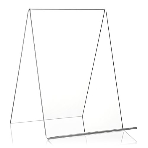 Plexiglas® Book Stand/Stand as Goods Carrier and Angled Stand in DIN A5 Format