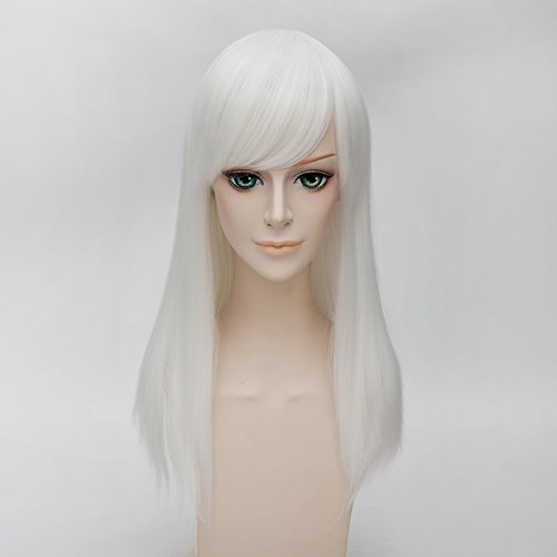 55cm Long Vogue 15 Colors Straight Style Women Anime Synthetic Cosplay Hair Wig+Wig Cap