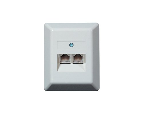 Preisvergleich Produktbild ISDN Aufputzdose, 2 x RJ-45