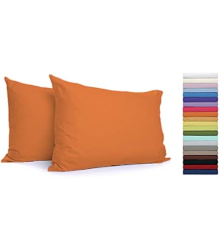 Federe Con Volant 100% Cotone | Made In Italy | 52x82 Cm | Giallo | 57 Fili/cm² - Foto 8