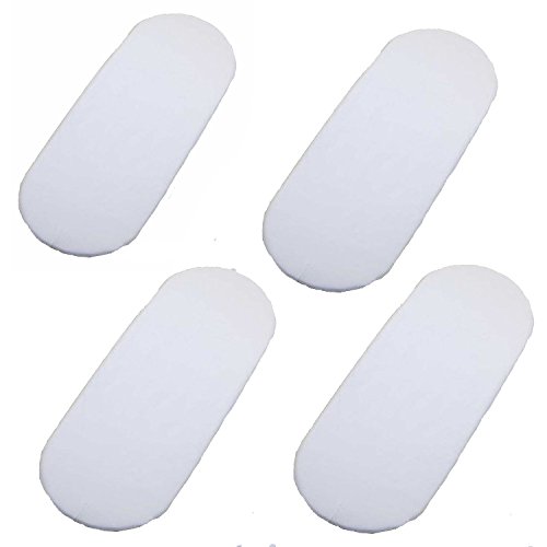 4x Moses Basket 100% Cotton Fitted Sheet White