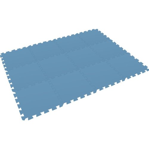 Preisvergleich Produktbild Bodenmatte Puzzlematte UNO (12 Teile) blau - 16 mm - 0