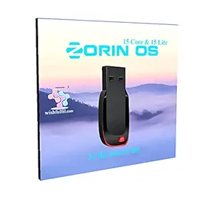 Zorin OS 15.3 Core GNOME and Zorin OS 15.3 Lite XFCE 32 Bit and 64 Bit Live Bootable 16GB Pen Drive