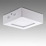 Amax 8 Watts Square Surface LED Panel Light, White(Plastic)