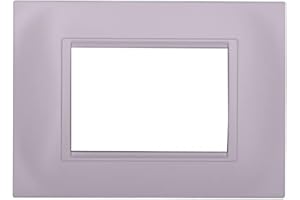 ZOREI Placca Plastica Quadrata, Compatibile Con Bticino Living Light (3 Posti/Moduli, Bianco)