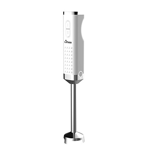 Limee Elektrischer Pürierstab, 750 W, Motor mit 2 Geschwindigkeitsstufen, zum Mixen, Zerkleinern und Pürieren - weiß