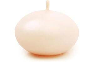 PartyDeco Świeczka Pływająca Dysk Zestaw Świeczek Pływających Kremowa do Wazonu Akwarium Oczka Wodnego Dekoracja Stołu na Wesela Komunię Urodziny Tealight Podgrzewacze