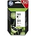 Produktbild HP 301 2-pack Black/Tri-colour Original Ink Cartridges Combo pack N9J72AE