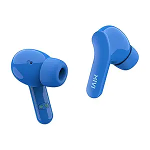 Mivi DuoPods A25 True Wireless Earbuds Made in India. Bluetooth Wireless Ear Buds with 30Hours Battery, Immersive Sound Quality, Powerful Bass, Touch Control - Blue