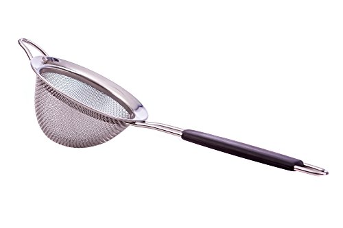 LiveFresh Fine Mesh Stainless Steel Mini Tea Strainer with Non Slip Handle – 3 inch – Ideal Size for Straining Teas and Cocktails or Sifting Flour, Sugar, Spices, and Herbs by LiveFresh - 8