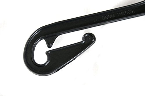 Kunststoff Kleiderbügel, schwarz, NA 38, 20 Stück - 3
