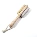 Natural Health Foot Care Pedicure - KingOfHearts™ - Bristle Feet Scrubber and Wooden Handle Pumice Stone Backed Brush, with Pedicure Mask Anti-Slip Moisturizing Soaks Socks - 2 in 1 set - Pink
