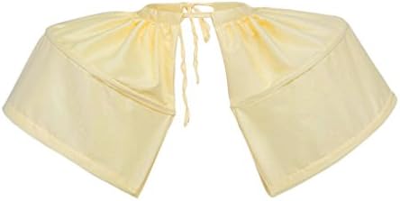Cosplayitem Women Girl Petticoat for Rococo Dress Underskirt Flower Medieval Victorian Dress (Standard, Light Yellow)
