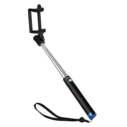 Mpow iSnap X U-Form Selfie Stange Erweiterbar Selfie-Stick mit integrierter Bluetooth Fernauslvser fr iPhone SE 6 6S 6 Plus 6S Plus 5S 5 5C 4S 4, HTC M9 M8, Sony Z5 Z4 Z3 Compact, MP3 Players usw. - Blau