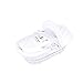 Isabella Alicia Embroidered Tatty Ted Wicker Moses Basket (White)