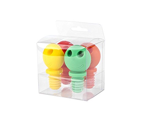 Leopold Vienna LV01176 Weinverschluss Smiley 4er Set - 3