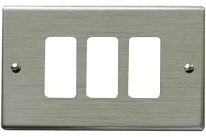 TOT ELECTRIC Placche prese interruttori frutti elettrici supporti compatibili con bticino Magic (Placca paglierino 3 posti)