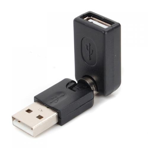 MagiDeal Swivel Twist Winkel USB 2.0 Stecker auf weibliche Kabelkonverter - 3