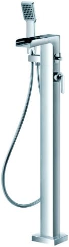 Artos F802-2BN Kascade Floor Mount Tub Filler With Handshower, Brushed Nickel by Artos