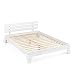 Produktbild Vicco Holzbett Korfu Futonbett 140x200cm Kiefer Doppelbett Bettgestell Massivholz in weiß oder Natur lackiert (Weiß)