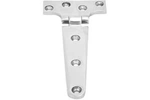 FTVOGUE Cerniera tipo T, Ferramenta e serrature per porte Cardini inox rinforzate a forma di foglia, accessori per la casa giardino, porte giardino, 151 x 75 x 4,5 mm (2 pezzi)