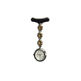 Easy Go Shopping Krankenschwester Revers Pin Watch Clip-on Hängen Medizinische Taschenuhr Männer Frauen Quarz Hängen Doktor Taschenuhren Krankenschwestern Uhr (Farbe : Gelb)
