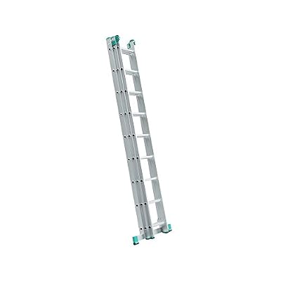 ALVE Echelle coulissante extensible 3 plans Gris 8 marches