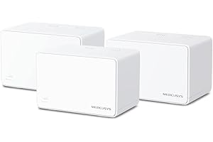 Mercusys Halo H80X (3-pack) – System Mesh WiFi6 AX3000, 3 gigabitowe porty, płynny roaming, MU-MIMO, kontrola rodzicielska – idealny do streamingu 4K i pełnego zasięgu w całym domu