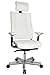 Produktbild Topstar BG39LA82X Bürodrehstuhl New Alu Art Ultimate S inklusive Kopfstütze, Bezug Leder weiß