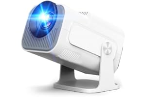 GENERIC App intégrée - Vidéoprojecteur 4K 1080P, Mini Projecteur Portable 5G WiFi 6 BT 5.4, Projecteur Full HD 1080P Compatible Con HDMI/TV Stick/Ordinateur Portable - Blanc