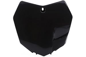 MES Plaque à numéro avant frontale, Tableau portanumero plastiques enduro motocross CEMOTO pour KTM SX 2013 SXF 2013 noir