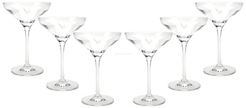 Preisvergleich Produktbild Grey Goose Vodka Martini Glas Gläser Set - 6x Margarita Gläser