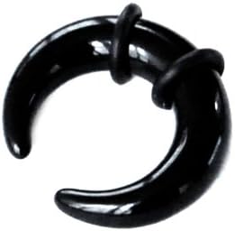 Black Acrylic Buffalo Horn Taper Choose Your Size! Claw Flesh Tunnels Bull Expander U Ear Stretcher Plug