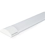 Réglette LED 60cm 20W Hoftronic - Éclairage Garage Cave Atelier 4000K Neutre 2400 Lumens Ultra Plat