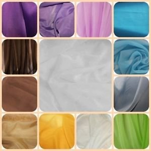 Voile Stoff Meterware am Stück 280 cm Breit (Weiß) - 2
