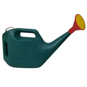 Naturally Green 5 LTR. Watering Can with Detachable Shower Head for Outdoor and Indoor House Plants, Flowers, Vegetables and Herbs, Long Spout, Premium Plastic with UV Protection Pack of 1