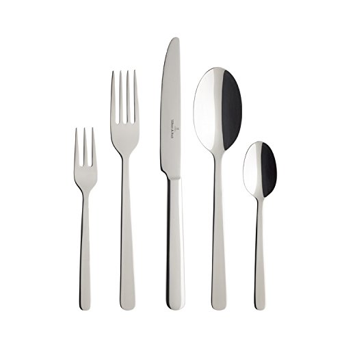 Villeroy & Boch Louis Tafelbesteck / modernes Besteck Set aus poliertem, rostfreiem Edelstahl/ geeignet für bis zu 6 Personen / 1 x Set (30-teilig)