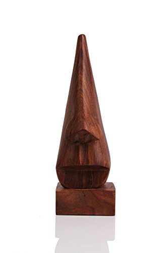 Weihnachtsgeschenke, Holzern Hand geschnitzte Nose geformt Brillengestell Spectacle Inhaber Einzigartige Heim Wohnzimmer Dekor - 3