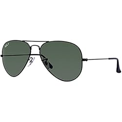 Ray-Ban Gafas de sol Aviador RB3025 Aviator Large Metal, Black (schwarz)