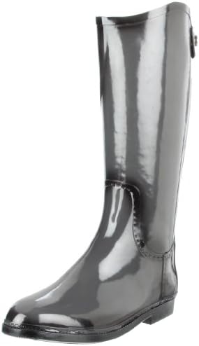 DAV Rainboots Women's Distressed Equestrian Gunmetal Riding Boots EQD-SO905-40 7 UK, 40 EU, 10 US