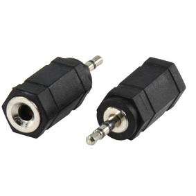 Valueline ac-018 Stereo-Audio-Adapter Jack 3.5 mm Weiblich auf Klinke 2.5 mm Stecker (schwarz)