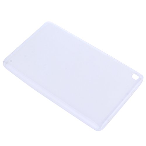 Lusee® Silikon TPU Hülle für Lenovo TAB 3-710F / TAB 3-710I Schutzhülle Case Cover Protektiv Silicone halb transparent weiß - 3