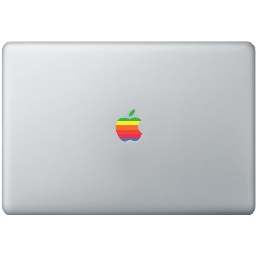 Preisvergleich Produktbild Retro-Aufkleber Apple-Logo für Apple Macbook, bunt